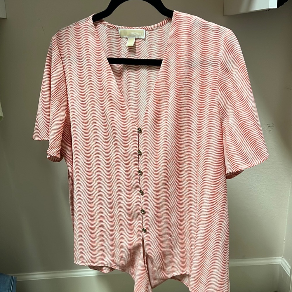 Michael Kors short sleeve blouse